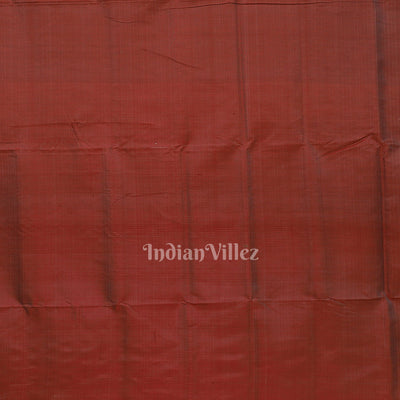 Ash Red Floral Theme Odisha Ikat Contemporary Silk Saree