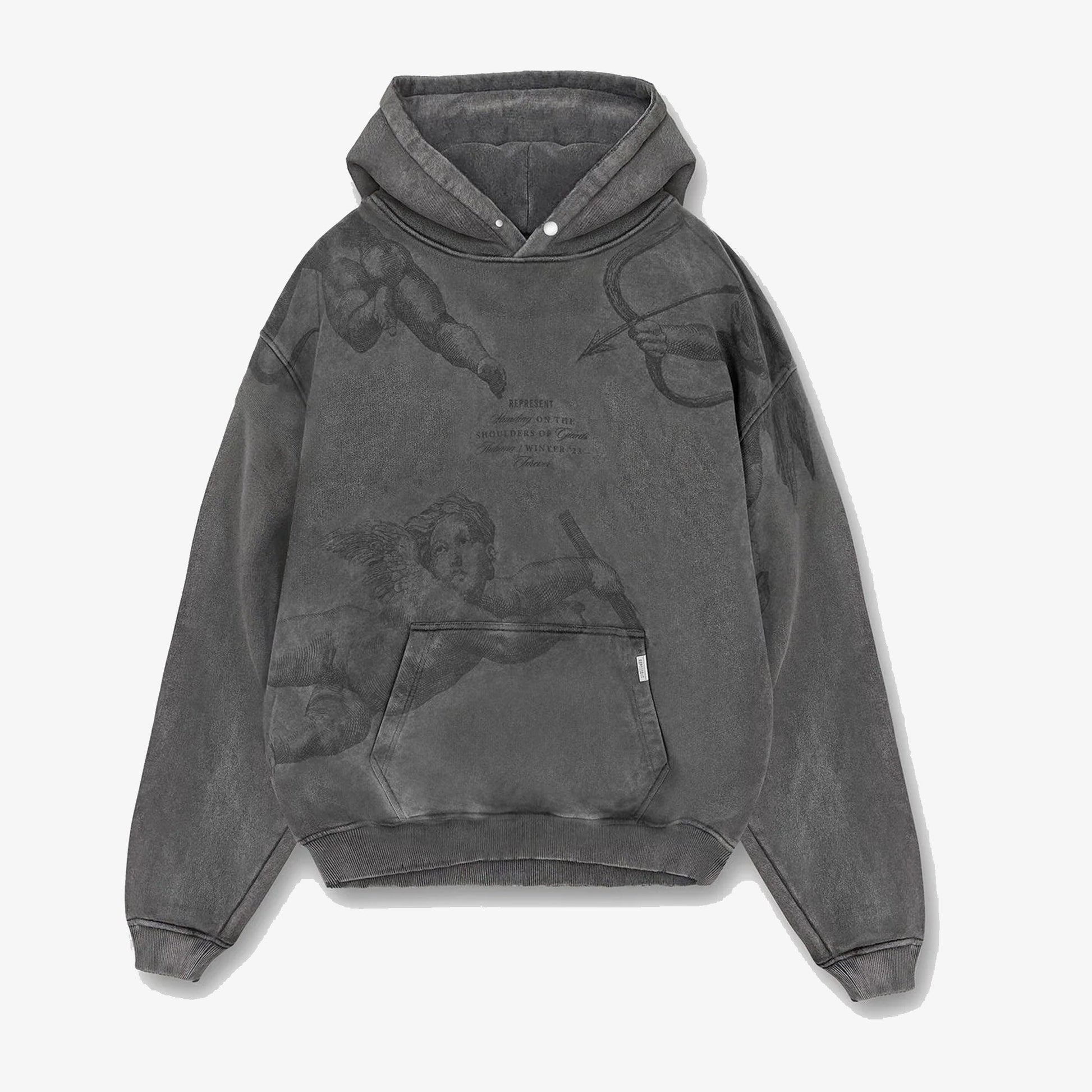 Represent | CHERUB ALL OVER HOODIE  { VINTAGE GREY