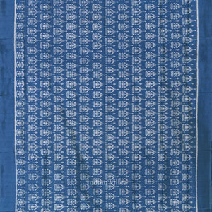 Light Blue Tribal Theme Odisha Handloom Contemporary Silk Saree