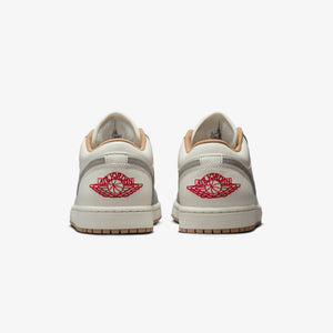 JORDAN | AIR JORDAN 1 LOW { SAIL/FIRE RED-COLLEGE GREY-HEMP