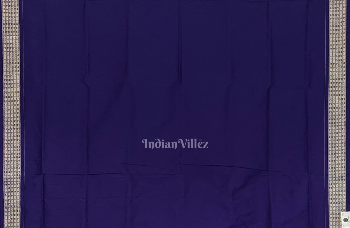 Copper Sulphate Tribal Theme Odisha Ikat Khandua Silk Saree