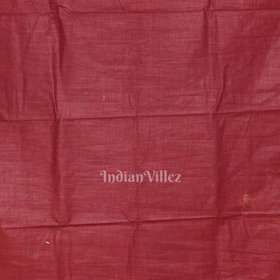 Maroon Nartaki Theme Hand-Painted Pattachitra Saree