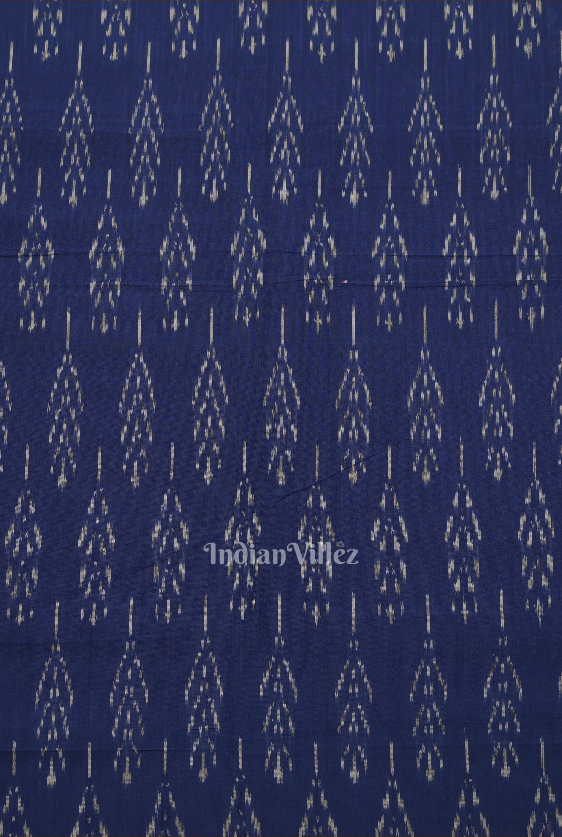 Blue Pochampally Ikat Cotton Fabric