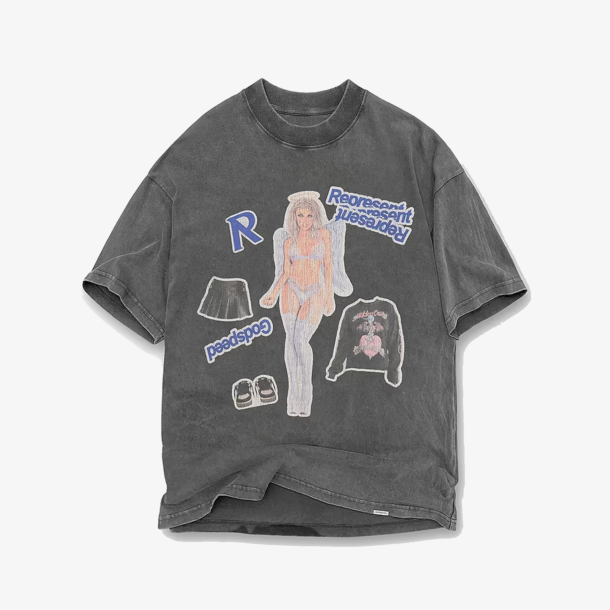 REPRESENT | QUESTION YOUR INNOCENCE T-SHIRT { VINTAGE GREY