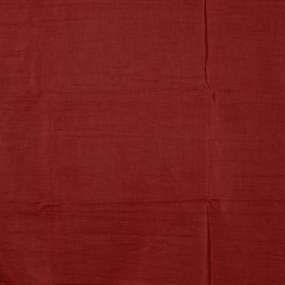 Red Mathura Vijay Theme Hand-Painted Pattachitra Saree