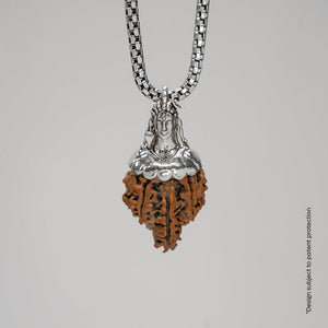 Adiyogi Pendant (Ganesh Mukhi Nepali  Rudraksha) With Chain