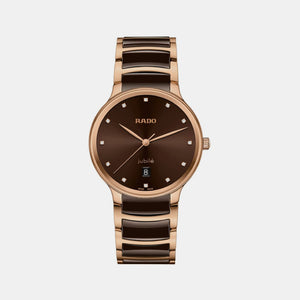 Centrix Unisex Quartz Brown Dial Analog Ceramic Watch R30023732