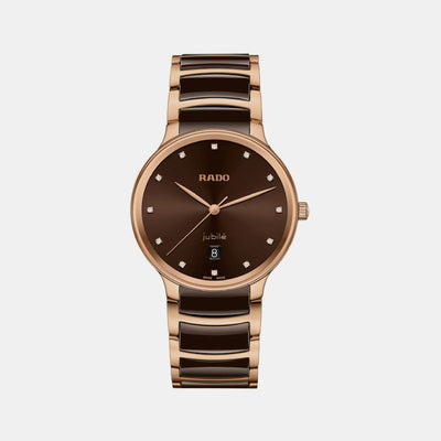 Centrix Unisex Quartz Brown Dial Analog Ceramic Watch R30023732