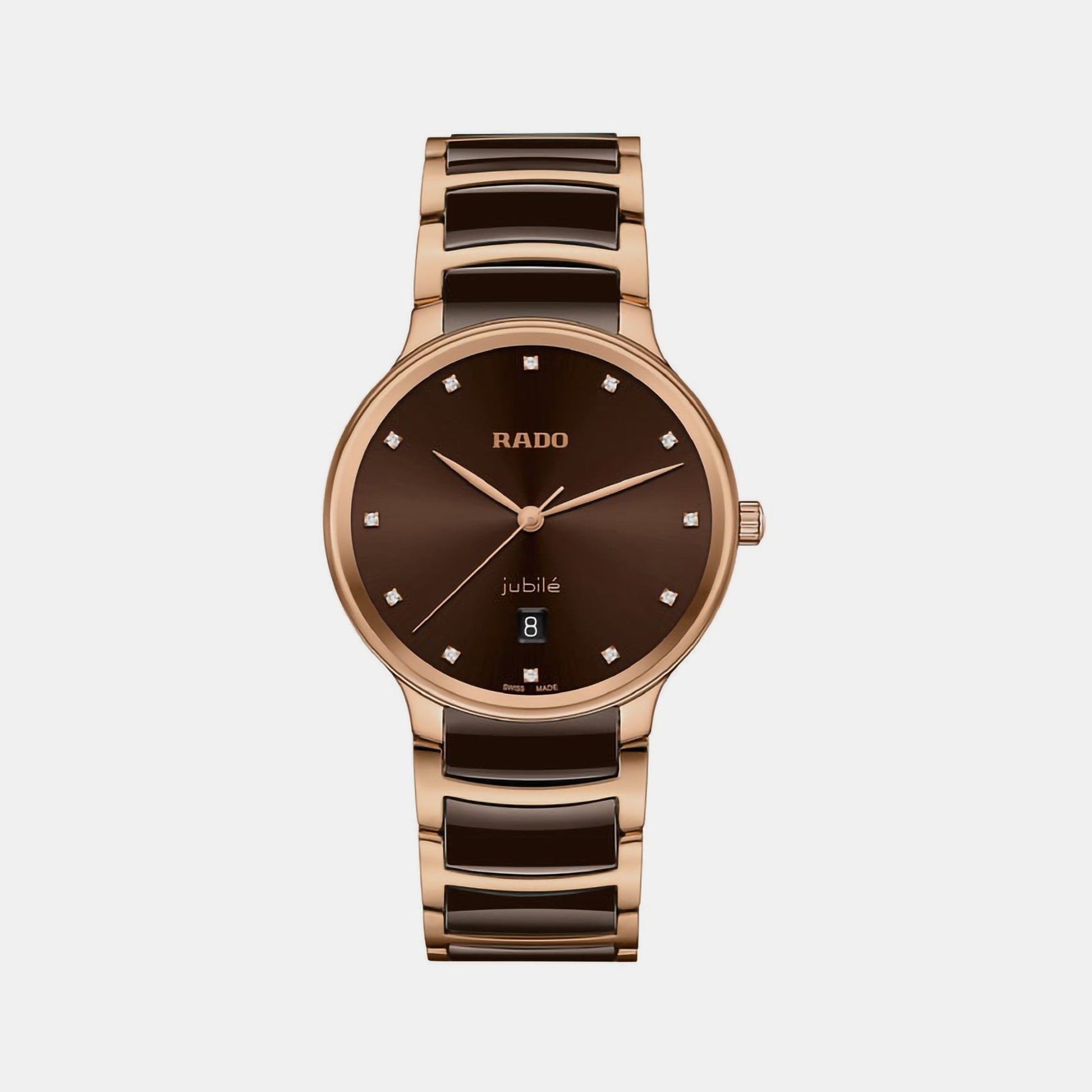 Centrix Unisex Quartz Brown Dial Analog Ceramic Watch R30023732