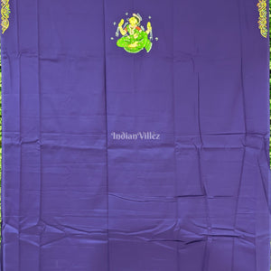 Purple Nartaki Theme Pattachitra Kurti Cotton Dress Material