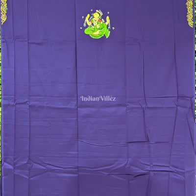 Purple Nartaki Theme Pattachitra Kurti Cotton Dress Material