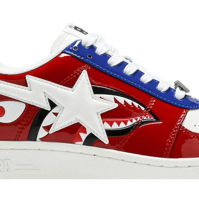 A Bathing Ape Bape Sta Low M2 20th Anniversary Patent Red
