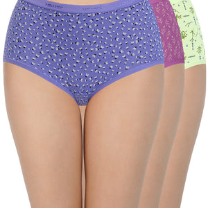 Print High Rise Full Brief Panties (Pack of 3)