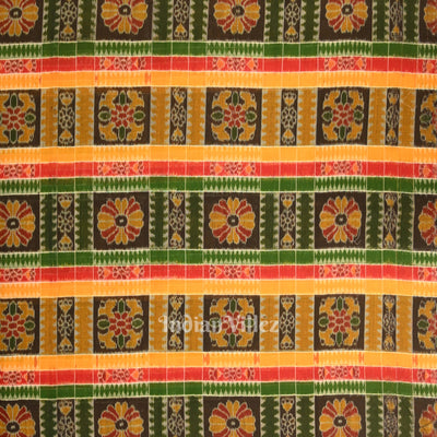 Multicolored Utkal Laxmi Sambalpuri Cotton Fabric