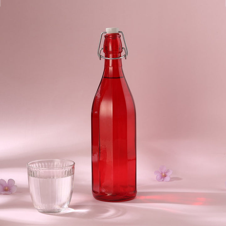 Bormioli Water Bottle - Red -1 L ul