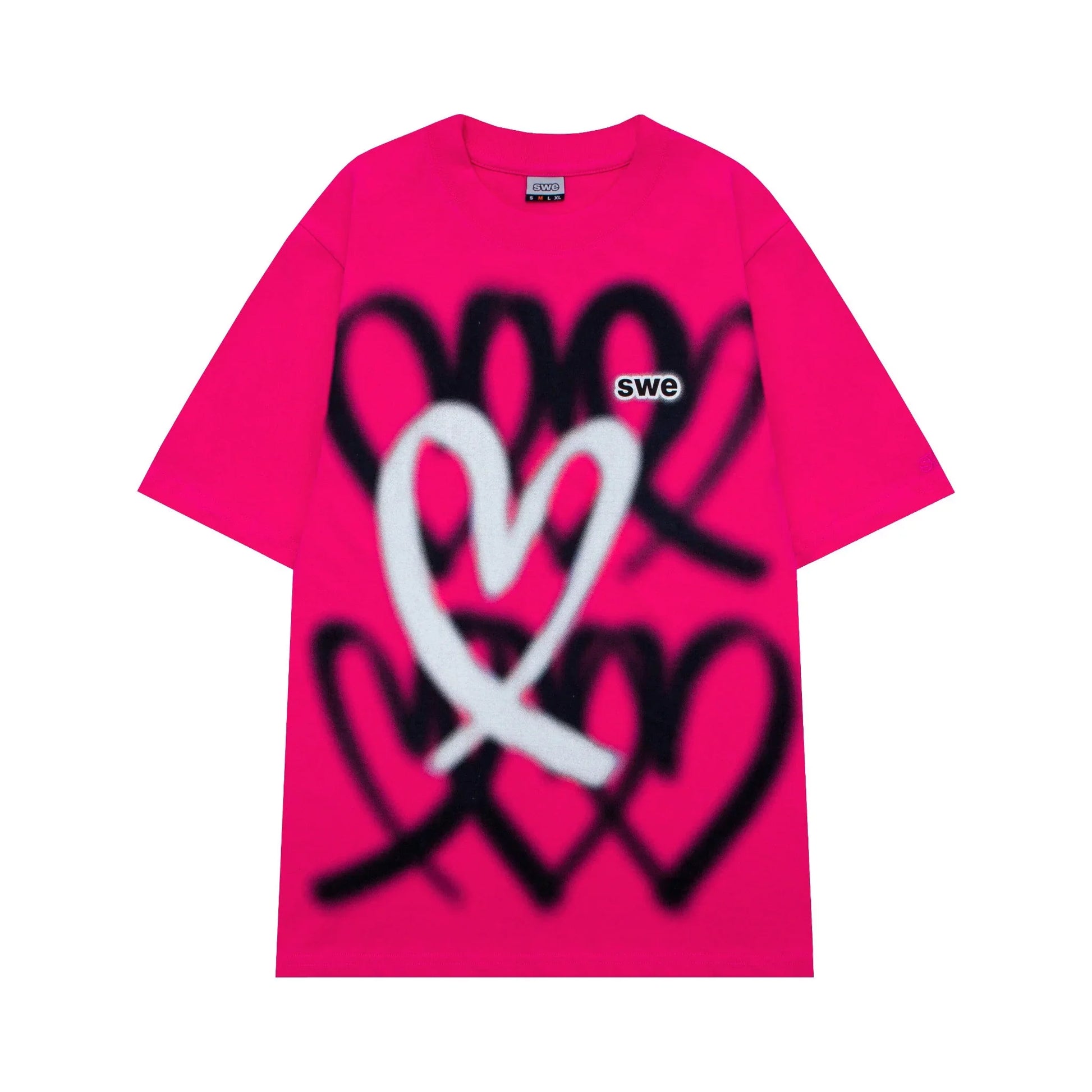 HEARTS TEE - PINK