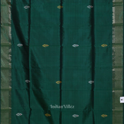 Green Maroon Pure Bishnupuri Silk Saree