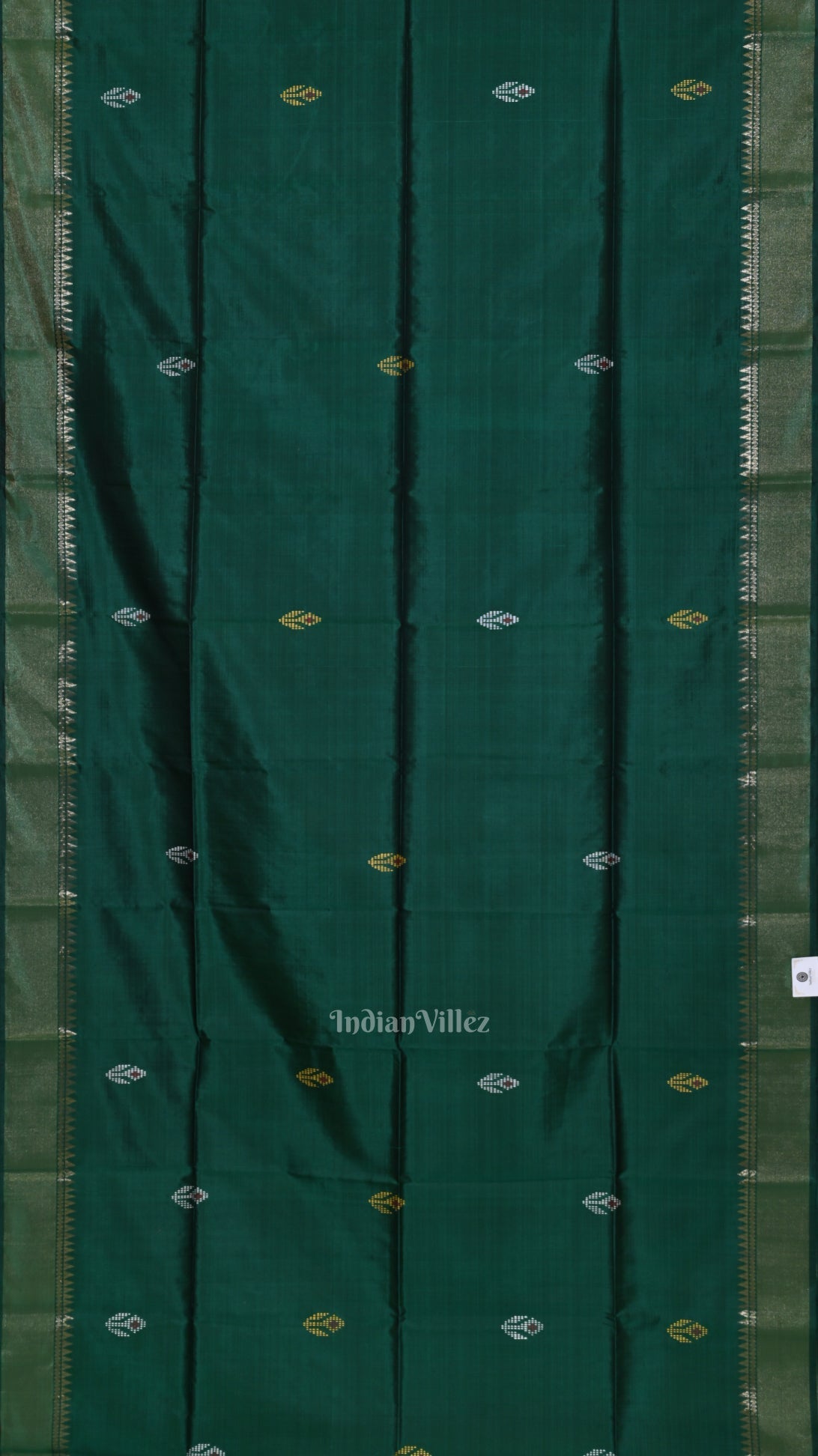 Green Maroon Pure Bishnupuri Silk Saree