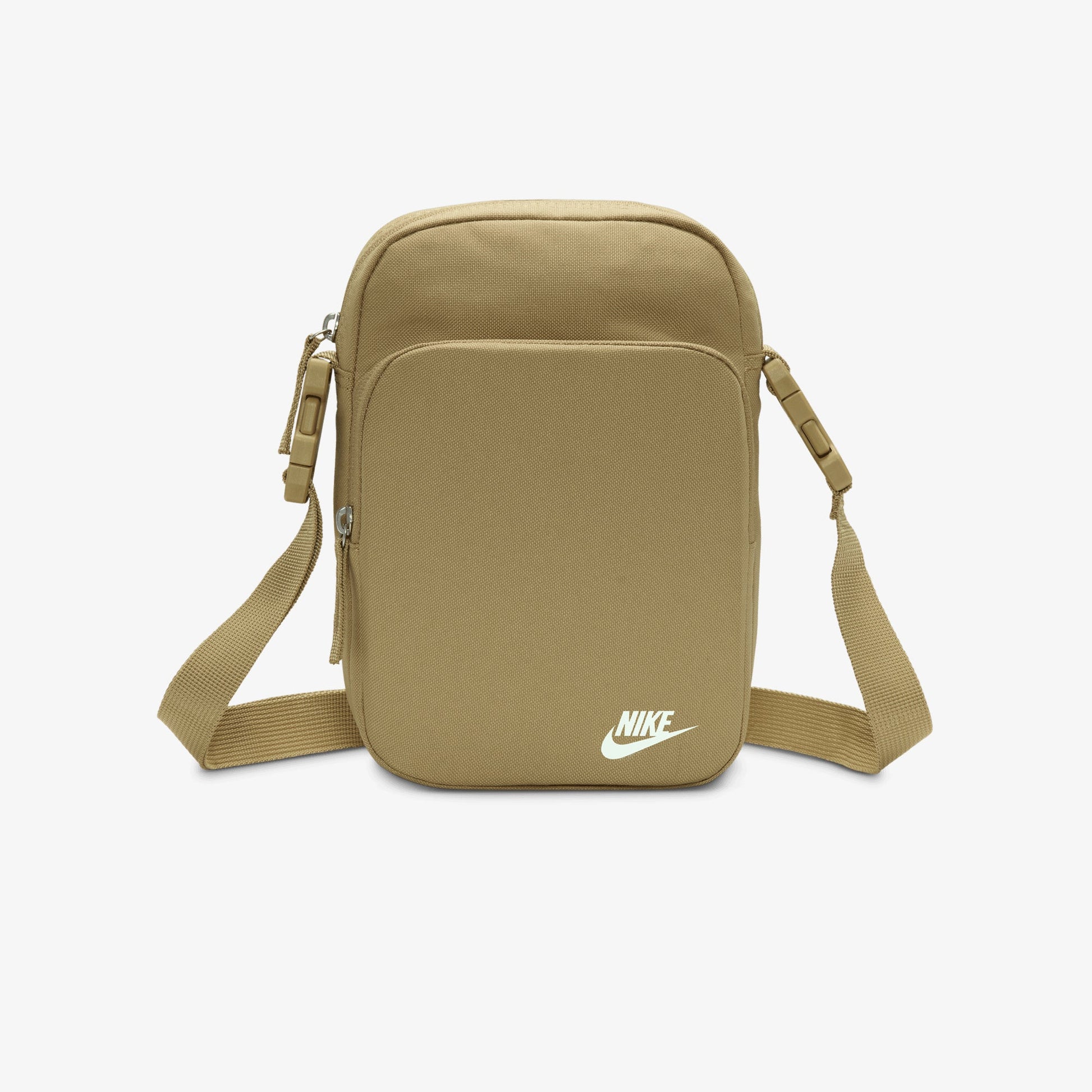 NIKE | HERITAGE CROSSBODY BAG (4L) { PARACHUTE BEIGE/SUMMIT WHITE