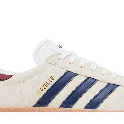 adidas Gazelle Beige Dark Blue Collegiate Burgundy