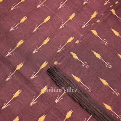Purple Pochampally Ikat Cotton Fabric