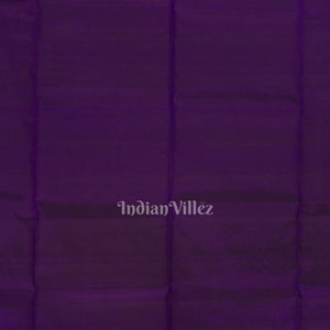 Deep Purple Pure Kanjivaram Soft Silk Saree