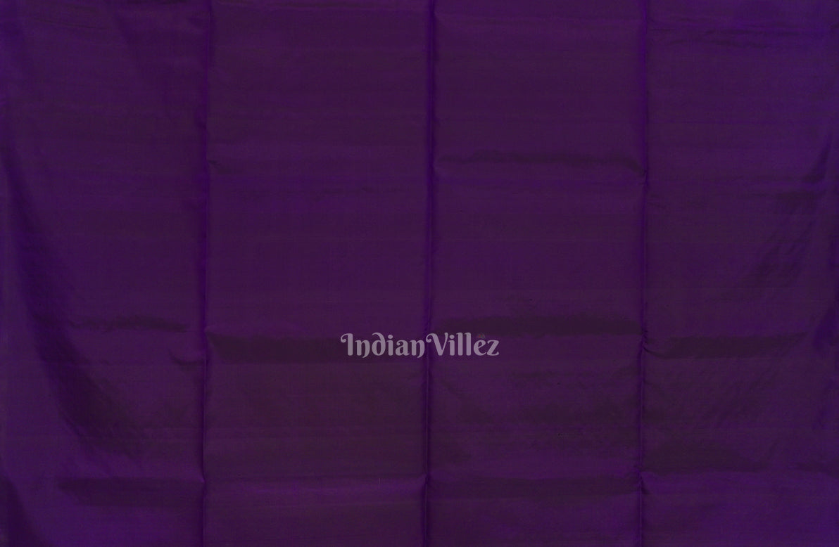 Deep Purple Pure Kanjivaram Soft Silk Saree