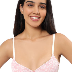 Floral Romance Lightly Padded Wired Full Coverage Bra - Angel W_Bridal R