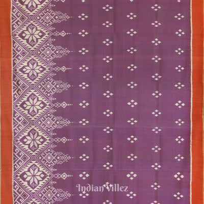 Lavender Dual Tone Odisha Ikat Designer Contemporary Silk Saree