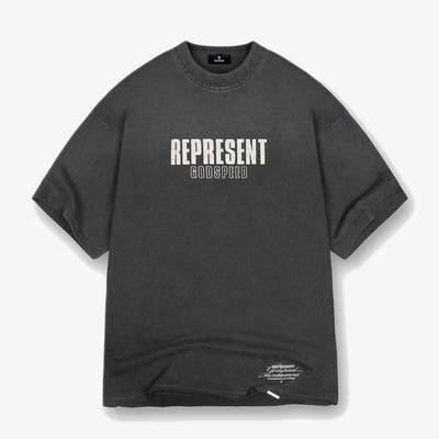 REPRESENT | GODSPEED T-SHIRT { AGED BLACK