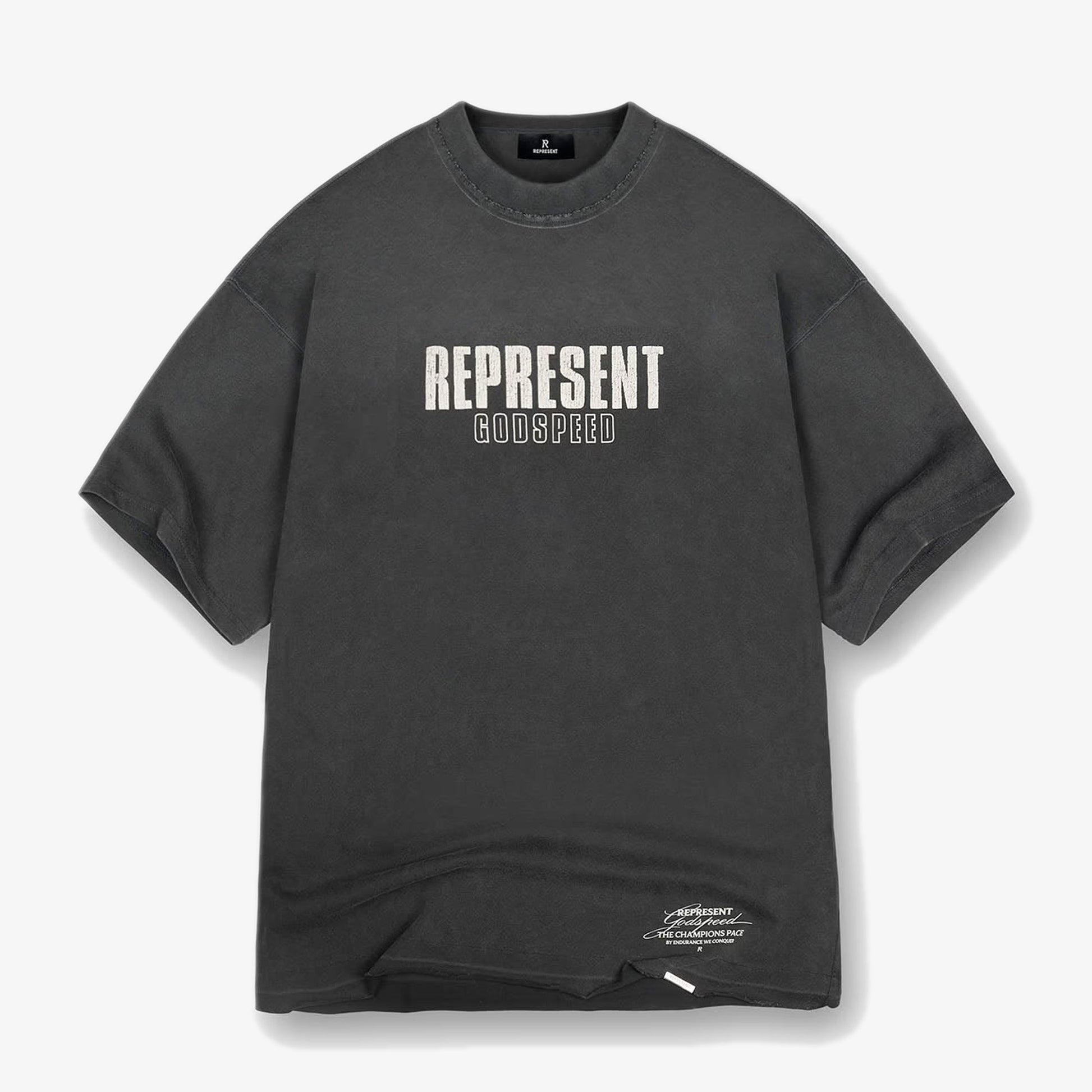 REPRESENT | GODSPEED T-SHIRT { AGED BLACK