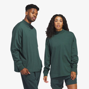 Adidas | BASKETBALL LONG SLEEVE TEE  { MINERAL GREEN