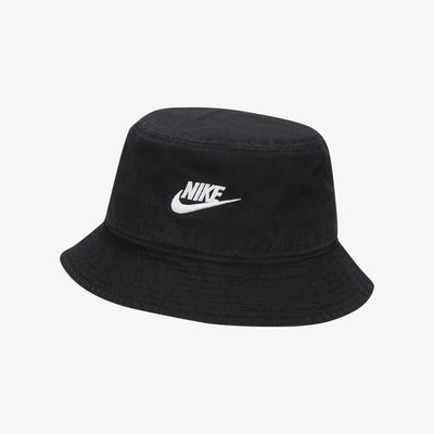 Nike | FUTURA WASHED BUCKET HAT  { BLACK/WHITE