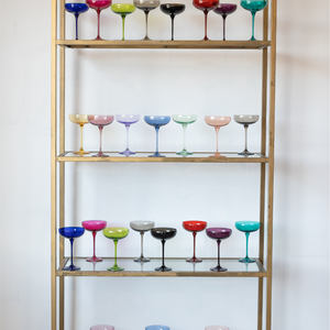 Estelle Colored Champagne Coupe - Set of 6 {Custom Set}