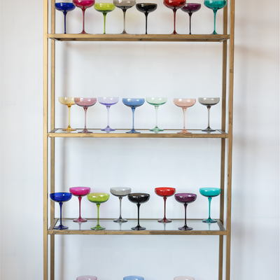 Estelle Colored Champagne Coupe - Set of 6 {Custom Set}