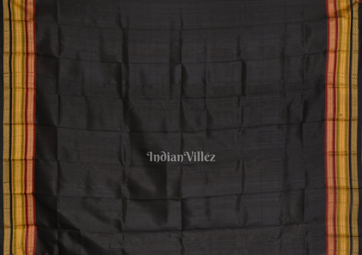 Cement Gray Kathiphera Odisha Ikat Khandua Silk Saree