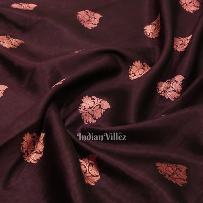 Maroon Designer Pure Banarasi Katan Silk Saree