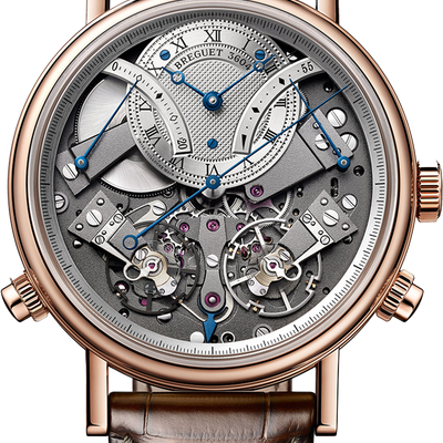 Breguet Tradition 7077 Skeleton Dial Brown 44 MM Watch for Men