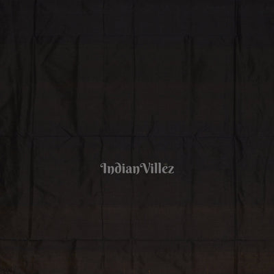 Mustard Yellow Black Checks Sachipar  Khandua Silk Saree