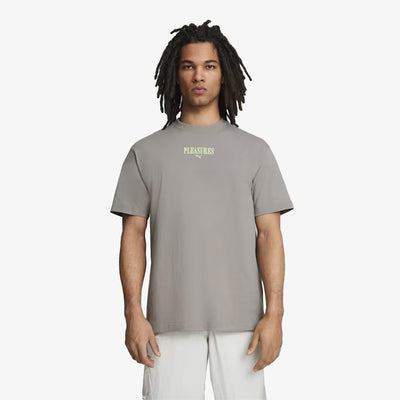 Puma | x PLEASURES GRAPHIC TEE  { STORMY SLATE