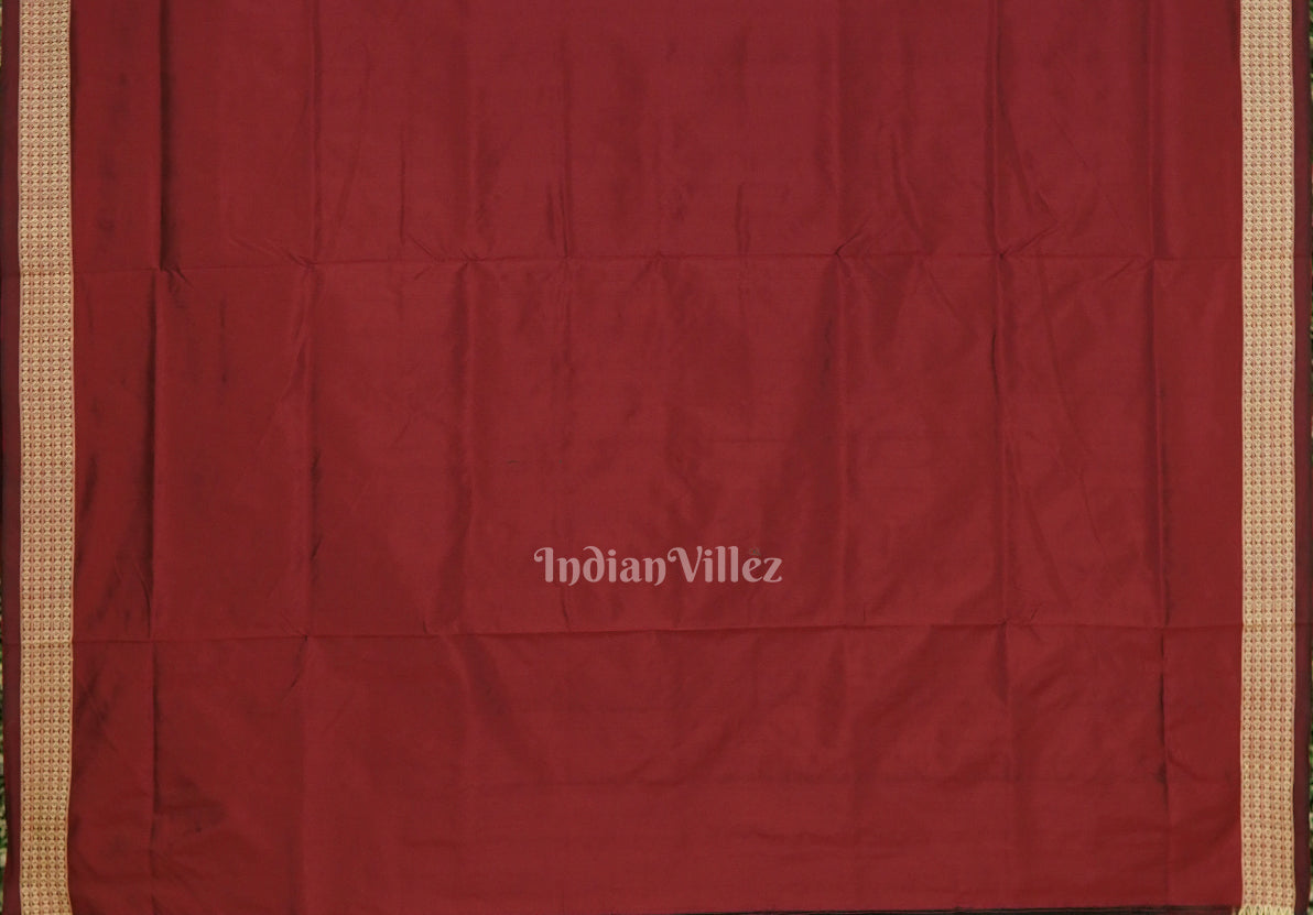 Black Butta Design Bomkai Sambalpuri Silk Saree