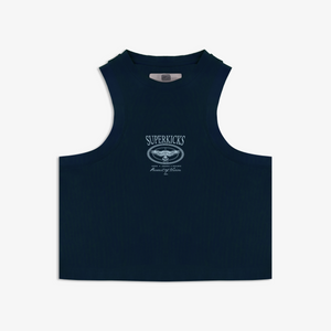 SUPERKICKS | CROP TOP { NAVY BLUE
