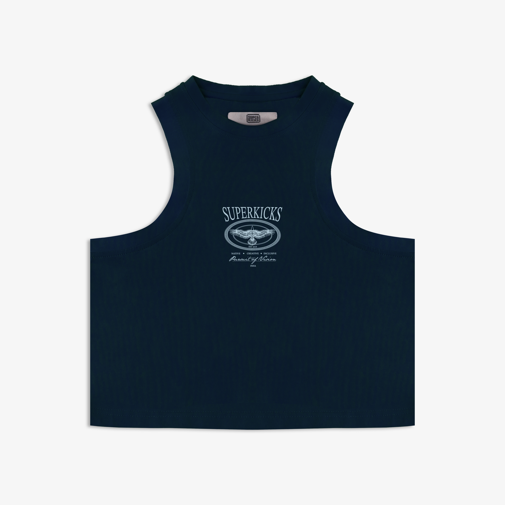 SUPERKICKS | CROP TOP { NAVY BLUE