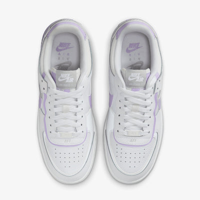 NIKE | AIR FORCE 1 SHADOW { WHITE/LILAC BLOOM-PHOTON DUST-WHITE