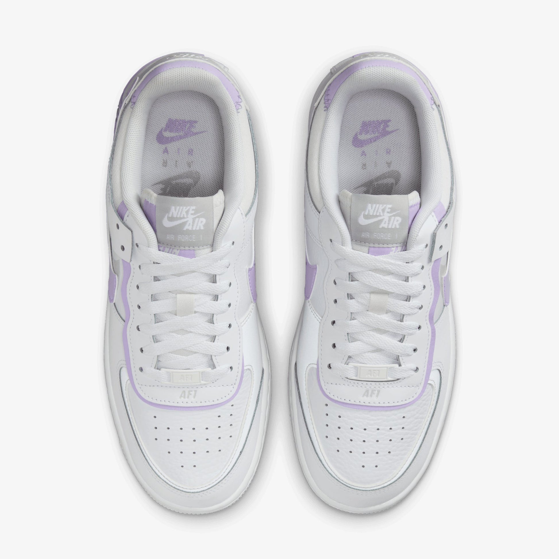 NIKE | AIR FORCE 1 SHADOW { WHITE/LILAC BLOOM-PHOTON DUST-WHITE