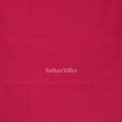 Pink Butta Design Cotton Paithani Saree
