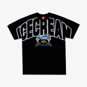 Icecream | COLLEGIATE S/S TEE { BLACK