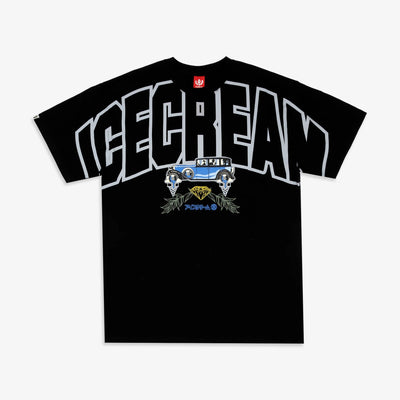 Icecream | COLLEGIATE S/S TEE { BLACK