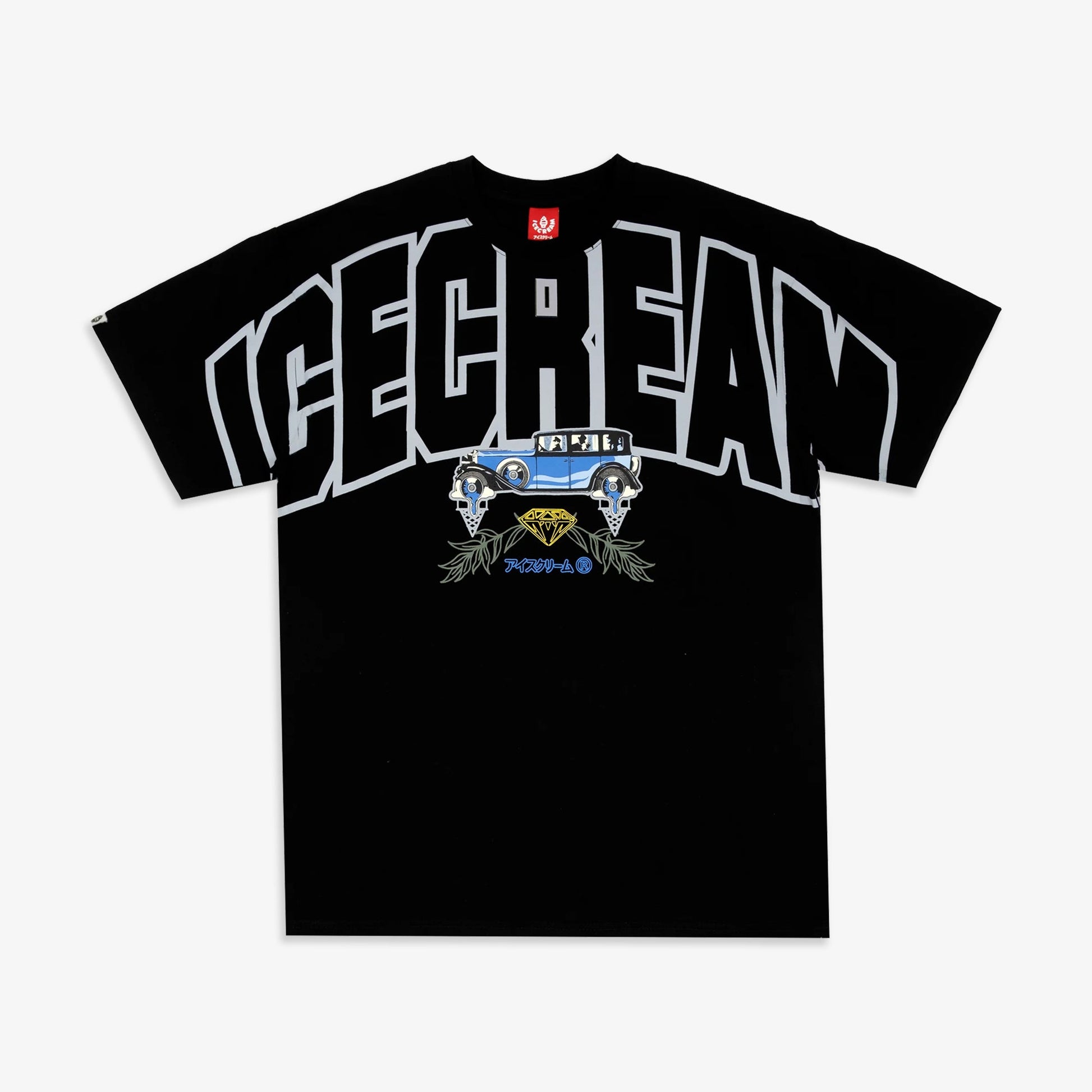 Icecream | COLLEGIATE S/S TEE { BLACK