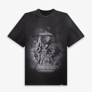 REPRESENT | ATLAS T-SHIRT { STAINED BLACK